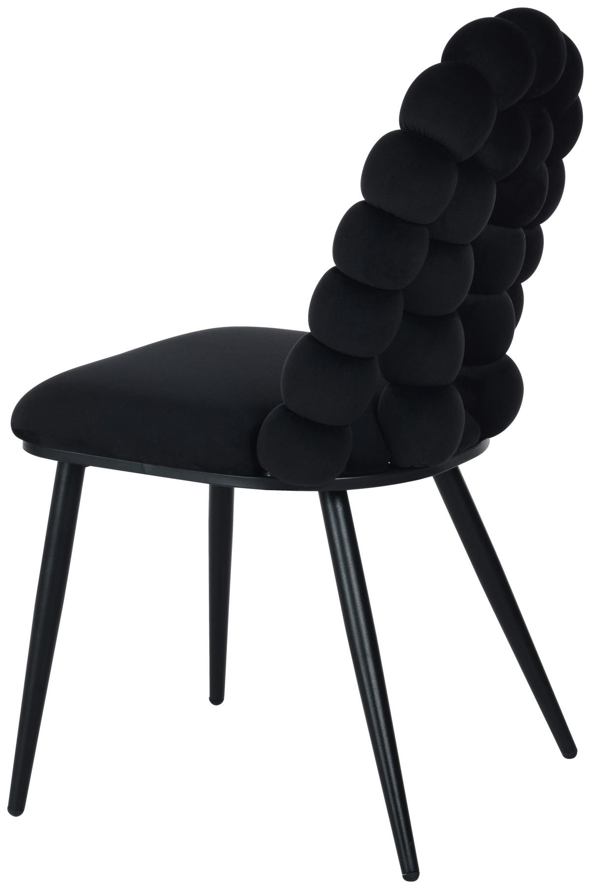 ŽIDLE, černá - černá, Moderní, kov/dřevo (47/87/61cm) - Livetastic