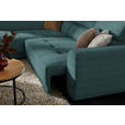 ECKSOFA  in Chenille Blau  205/284 cm  - Blau/Schwarz, Design, Kunststoff/Textil (205/284cm) - Xora