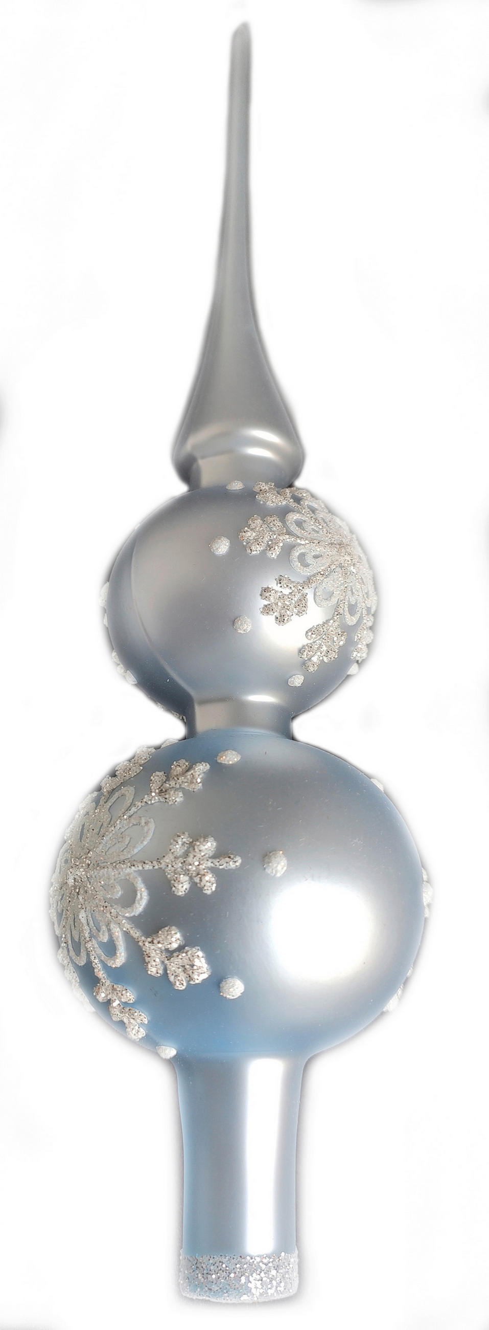 CHRISTBAUMSPITZE  - Blau, LIFESTYLE, Glas (32cm) - X-Mas