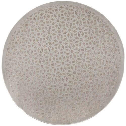 OUTDOORTEPPICH 160/160 cm Piatto Silberfarben  - Silberfarben, Basics, Textil (160/160cm) - Xora