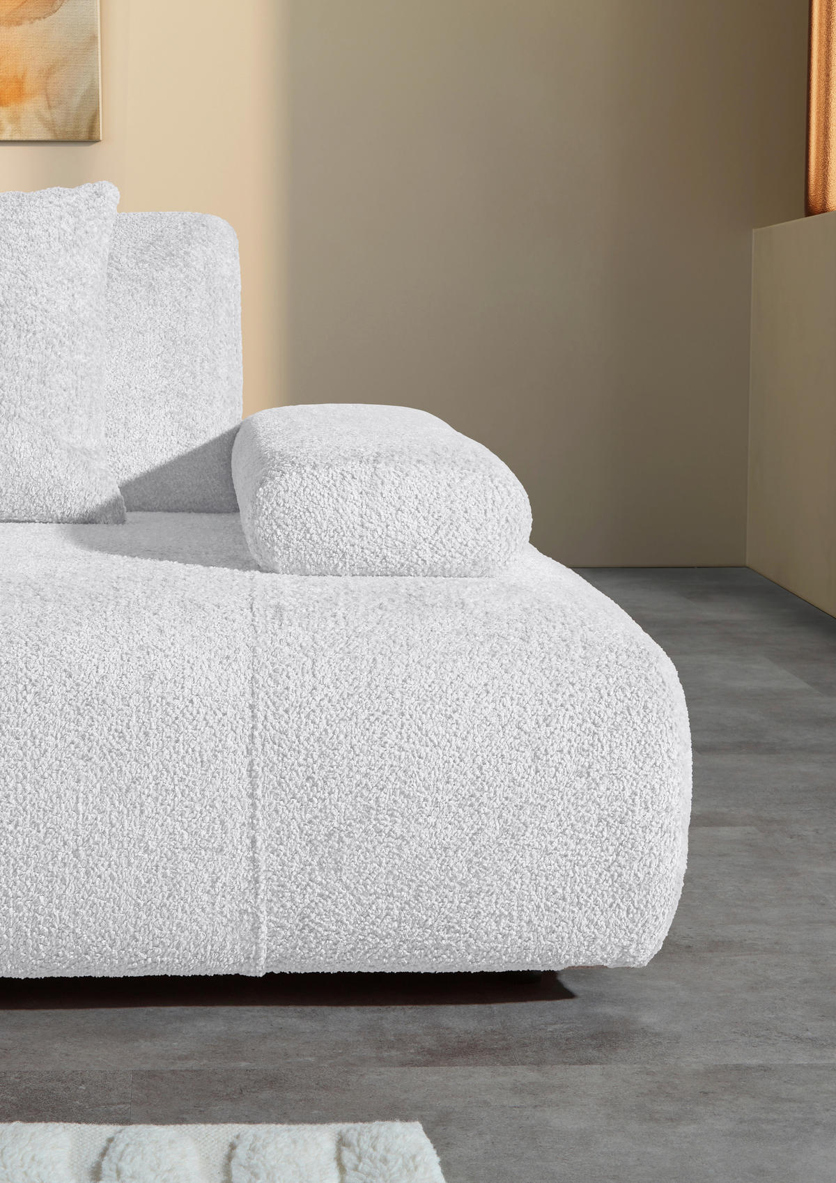 SCHLAFSOFA in Textil Hellgrau  - Hellgrau/Schwarz, Konventionell, Kunststoff/Textil (235-255/80/116-138cm) - Carryhome