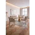ESSTISCH in Holz, Metall 160/90/76 cm   - Eichefarben/Schwarz, Design, Holz/Metall (160/90/76cm) - Novel