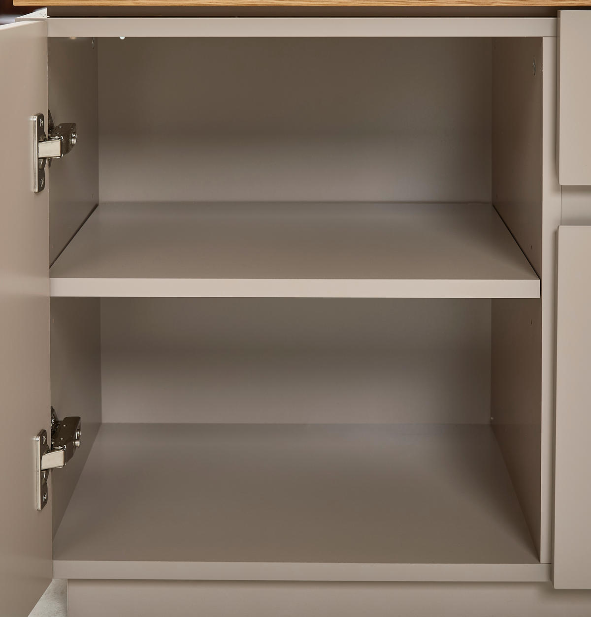 Lowboard Asmara  in 173/56/40 cm  - Eichefarben/Grau, Design, Holzwerkstoff (173/56/40cm) - MID.YOU