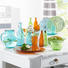 VASE - Blau, Basics, Glas (9/16cm) - Homeware