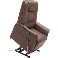 FOTOLIU CU FUNCTIE RELAX in textil maro  - maro/gri-maro, Konventionell, plastic/textil (77/85-109/87-158cm) - Cantus