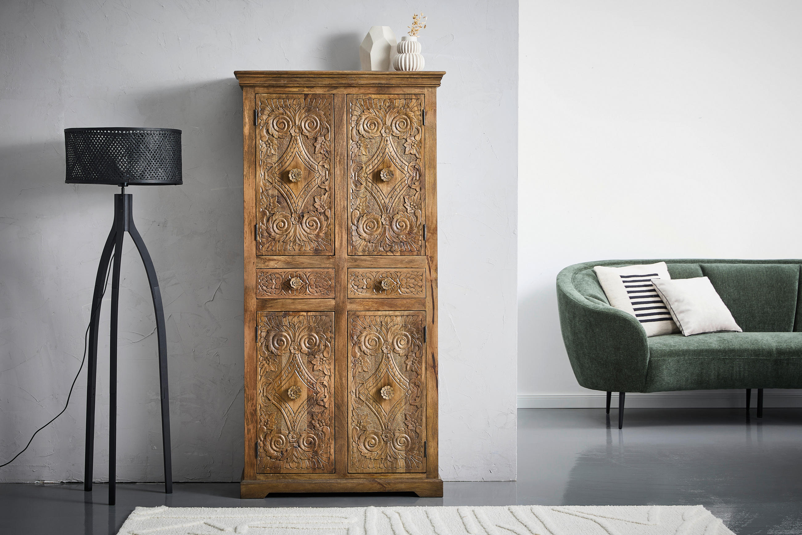 GARDEROBENSCHRANK 90/180/45 cm  - Braun, Natur, Holz (90/180/45cm) - Livetastic