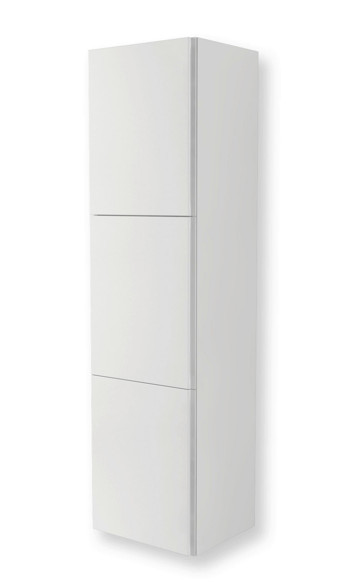 MAGASSZEKRÉNY  - fehér, Basics, faalapú anyag/Üveg (45/170/38cm) - Welnova