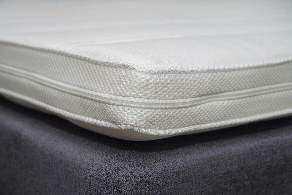 BOXSPRINGBETT 180/200 cm  in Schwarz  - Alufarben/Schwarz, KONVENTIONELL, Kunststoff/Textil (180/200cm) - Carryhome
