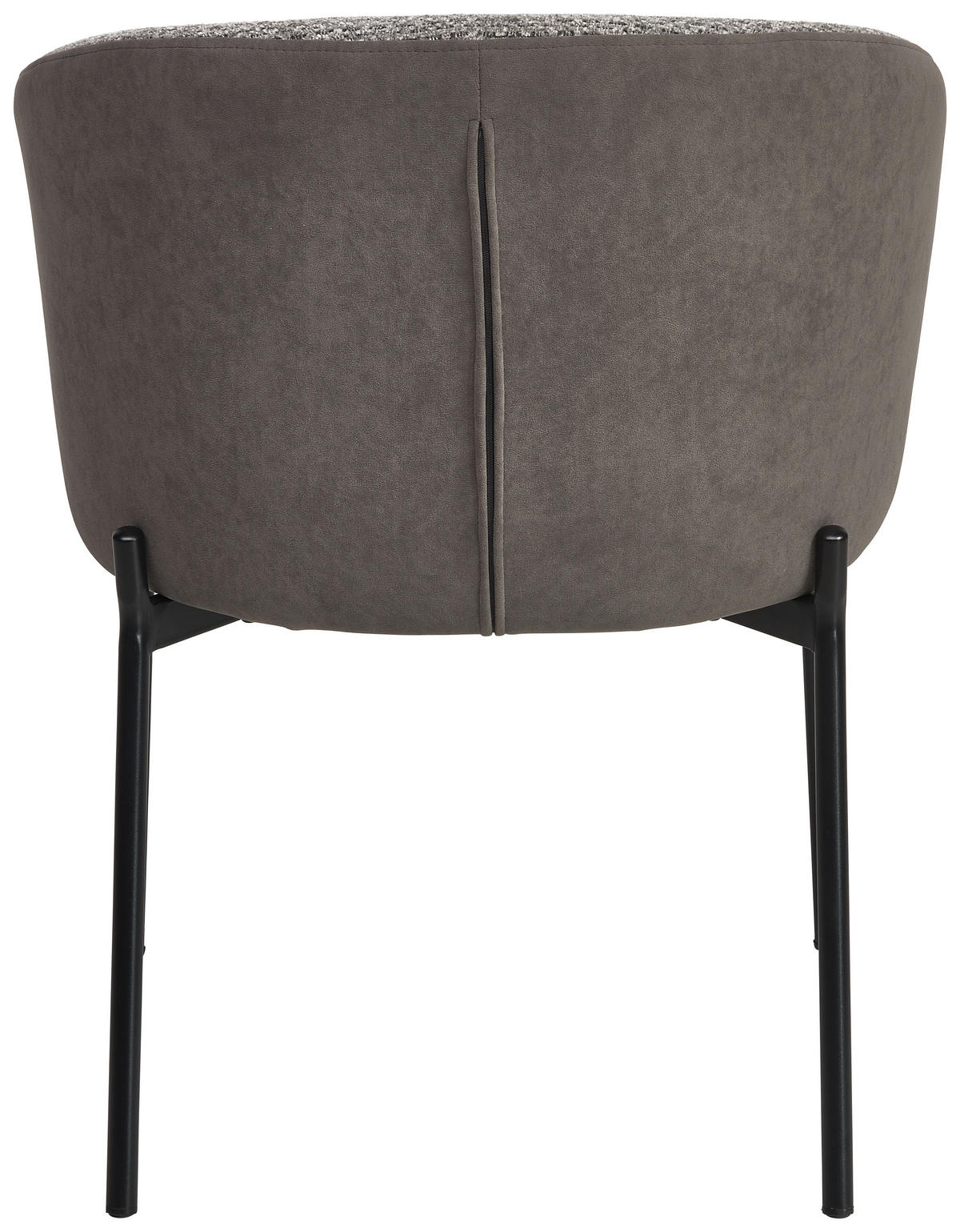 ARMLEHNSTUHL  in Eisen Samt  - Schwarz/Grau, MODERN, Textil/Metall (56/76,5/57,5cm) - MID.YOU