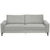 3-SITZER-SOFA in Flachgewebe Silberfarben  - Silberfarben/Schwarz, Design, Textil/Metall (218/86/97cm) - Hom`in