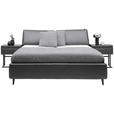 POLSTERBETT Matratze, Lattenrost Anthrazit 160/200 cm  - Hellbraun/Anthrazit, Design, Holz/Textil (160/200cm) - Johann Jakob