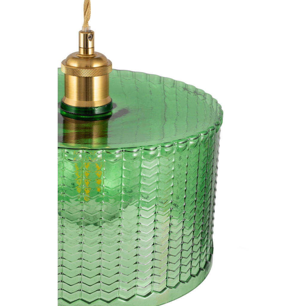 Thumbnail - Novel Hängeleuchte, Grün, Metall, Glas, Steinoptik,Steinoptik, zylindrisch,zylindrisch, 125 cm, RoHS, ISO 9001, Bsci, CE...