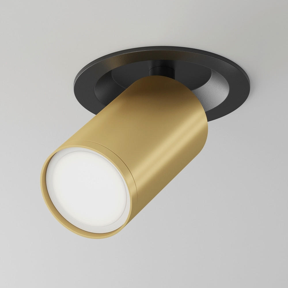 DECKENLEUCHTE 5,2/12,3 cm  - Goldfarben/Schwarz, MODERN, Metall (5,2/12,3cm) - MAYTONI