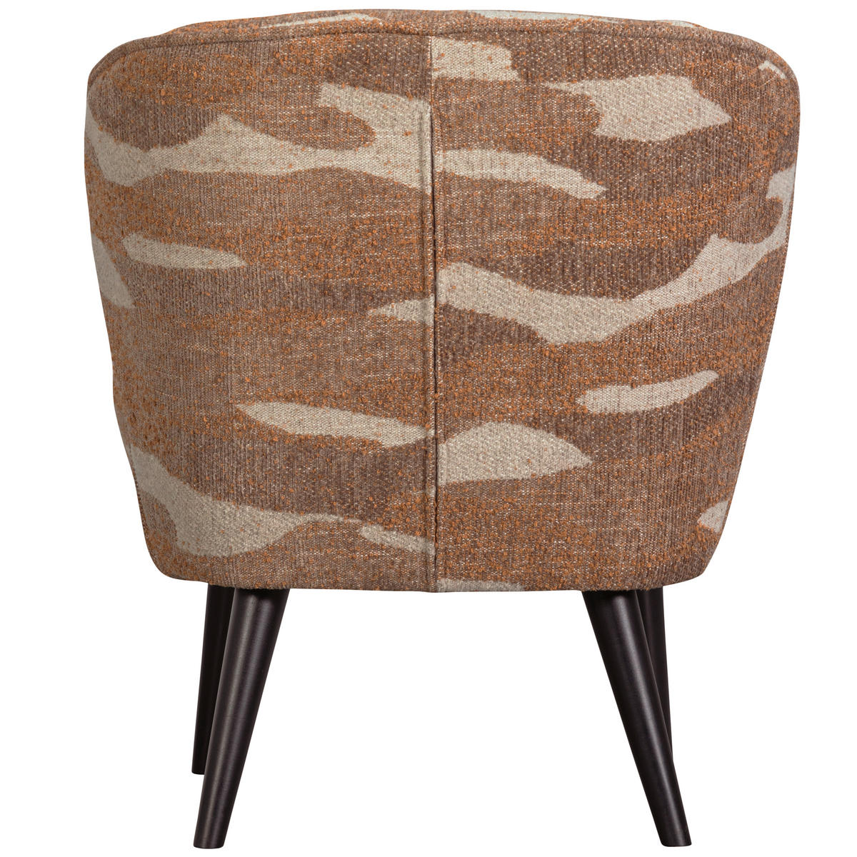 SESSEL in Webstoff Sandfarben  - Sandfarben/Schwarz, Design, Holz/Textil (59/71/70cm) - Livetastic