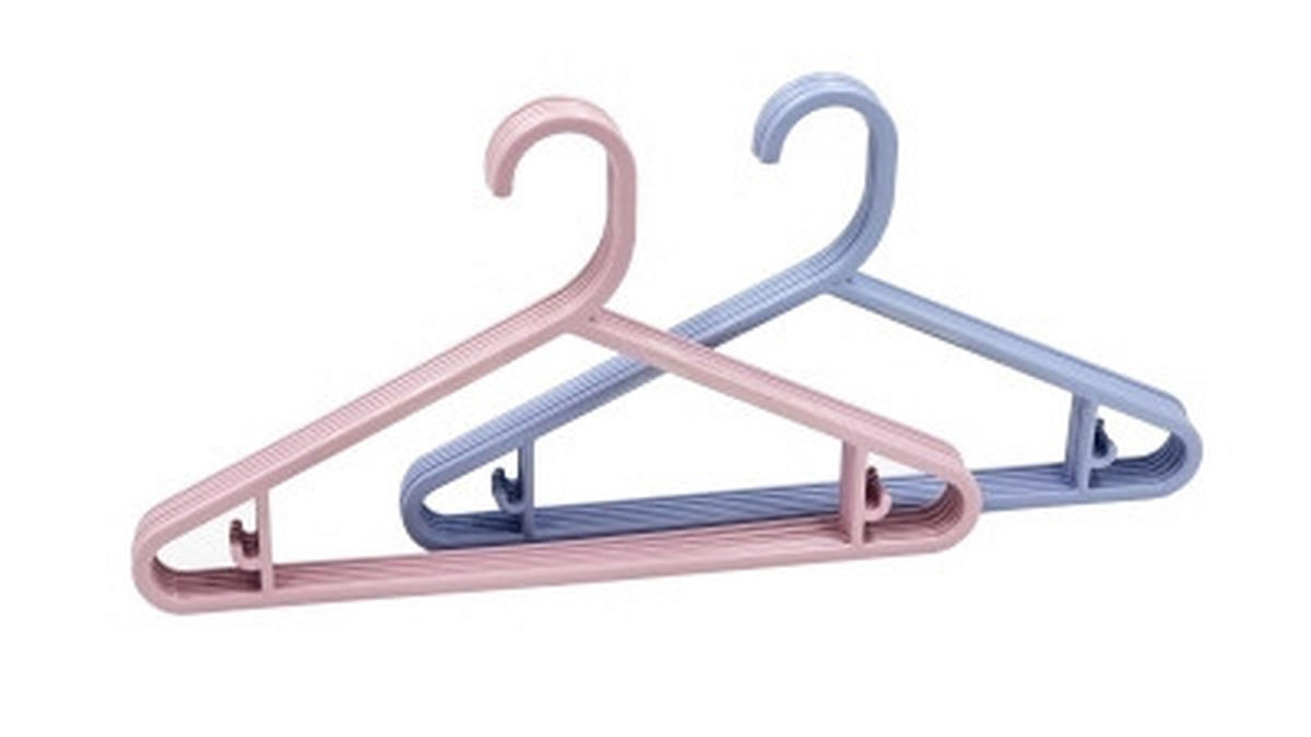 SET VEŠALICA ZA DEČJU ODEĆU - svetloružičasta/svetloplava, Osnovno, plastika - My Baby Lou