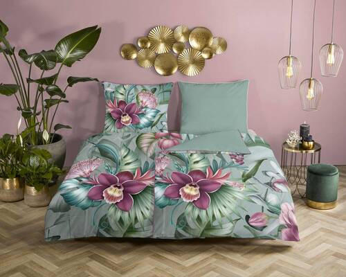 WENDEBETTWÄSCHE Allison Satin 155/220 cm  - Multicolor, Natur, Textil (155/220cm)