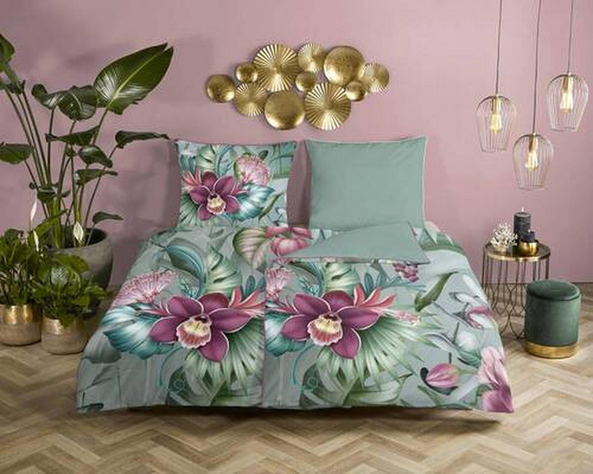 WENDEBETTWÄSCHE Allison Satin 155/220 cm  - Multicolor, Natur, Textil (155/220cm)