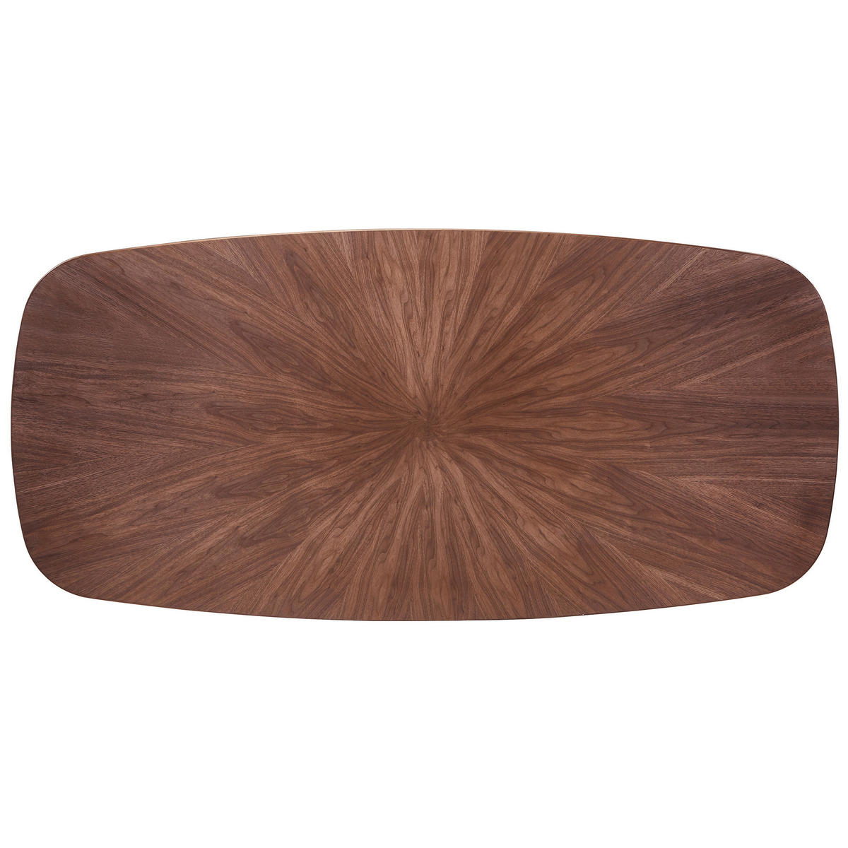 ESSTISCH      - Edelstahlfarben/Walnussfarben, Design, Holz/Metall (210/100/75cm) - Novel