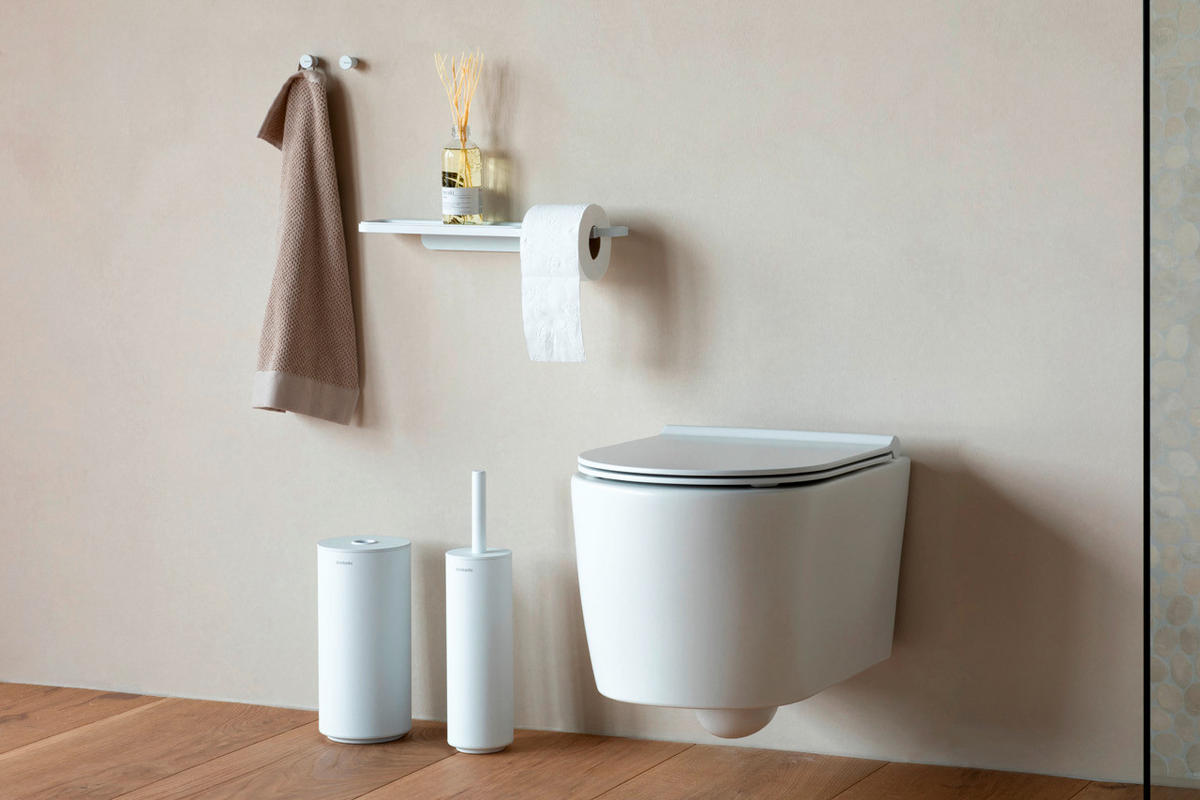 DRŽAČ TOALET-PAPIRA  bela  metal  - bela, Osnovno, metal (42.1/4.4/8.9cm) - Brabantia