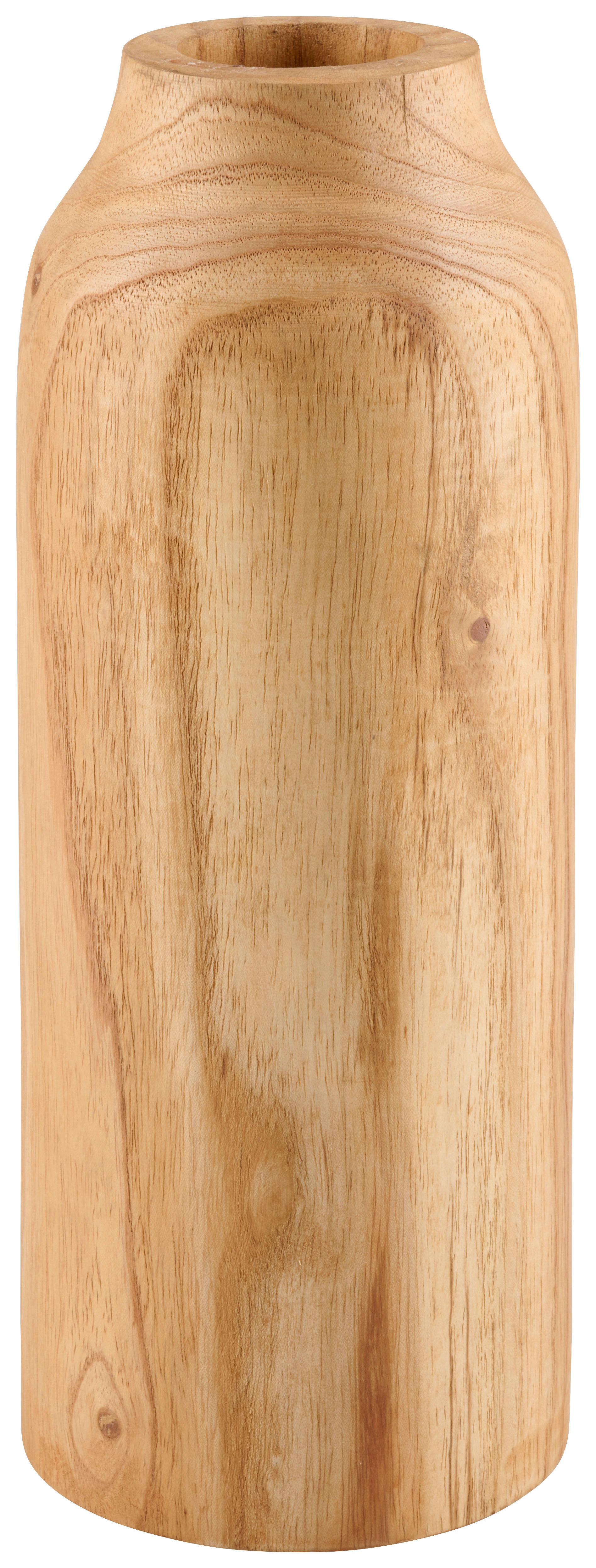VAZĂ 30 cm  - culoare natur, Natur, plastic/lemn (12/30cm) - Ambia Home
