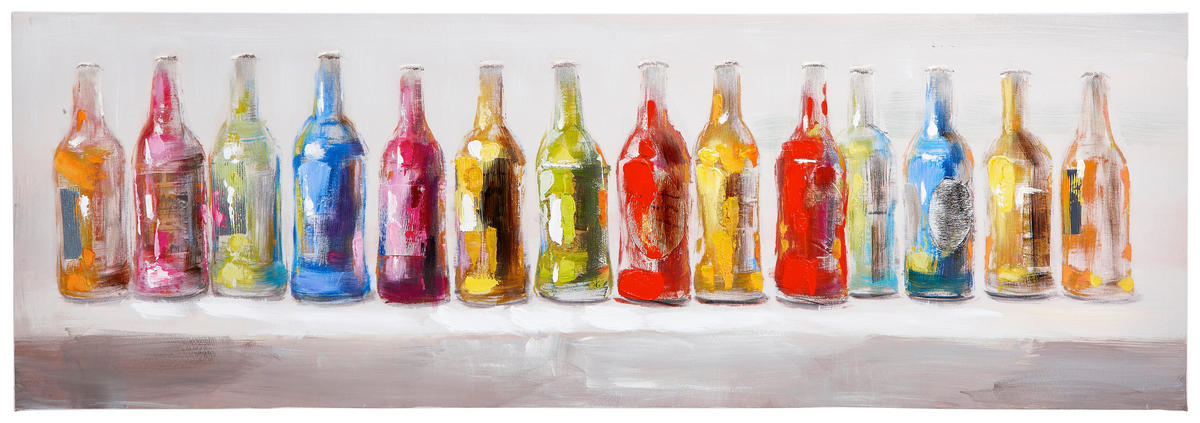 ÖLGEMÄLDE Essen & Trinken  - Multicolor, LIFESTYLE, Holz/Textil (50/150cm) - Monee