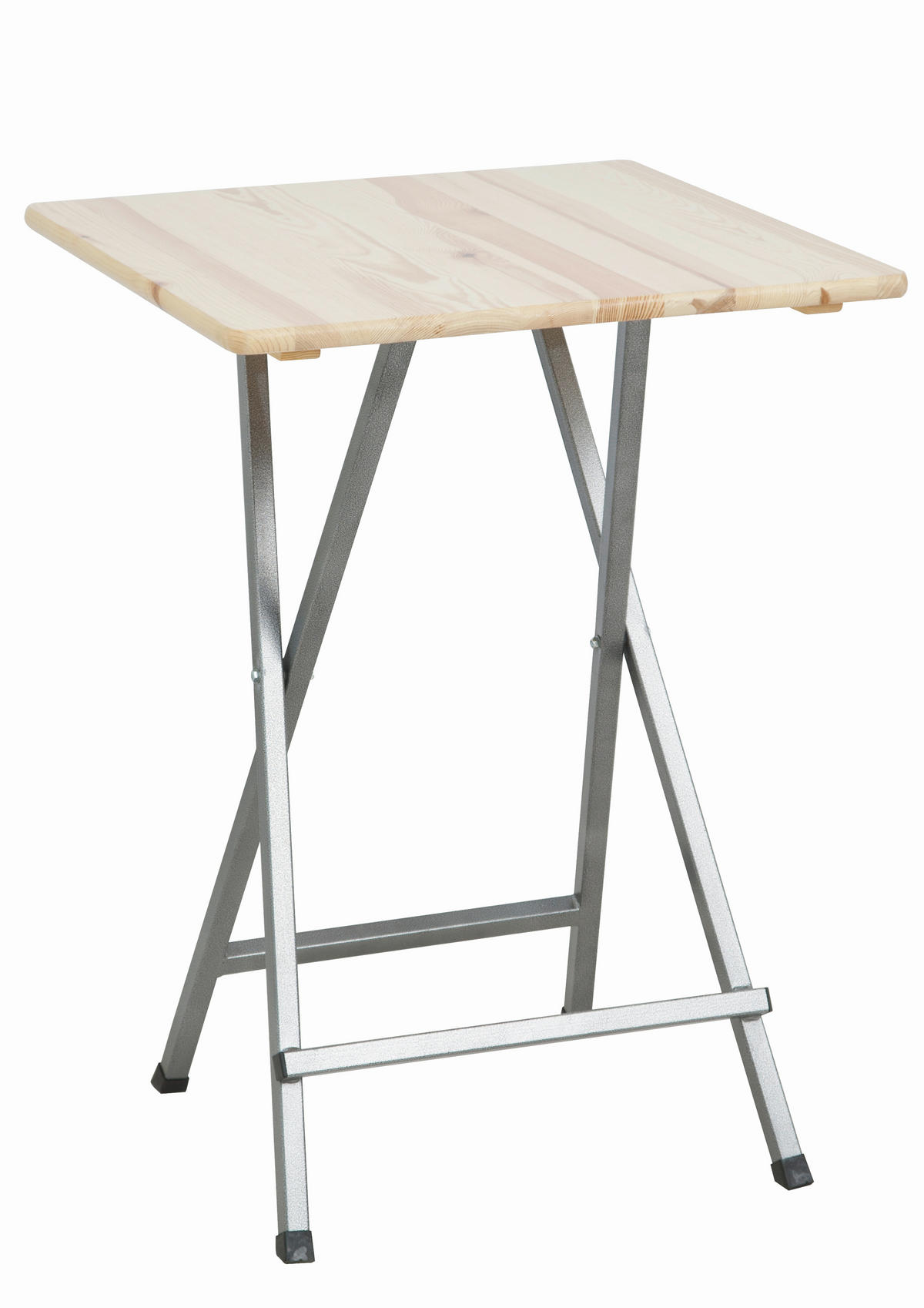 STEHTISCH Kiefer Grau, Kieferfarben  - Grau/Kieferfarben, MODERN, Holz/Metall (80/80/110cm) - Gardenson