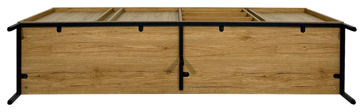 SIDEBOARD WABI  in 180/81/40 cm  - Eichefarben/Schwarz, Design, Holz/Holzwerkstoff (180/81/40cm) - Xora