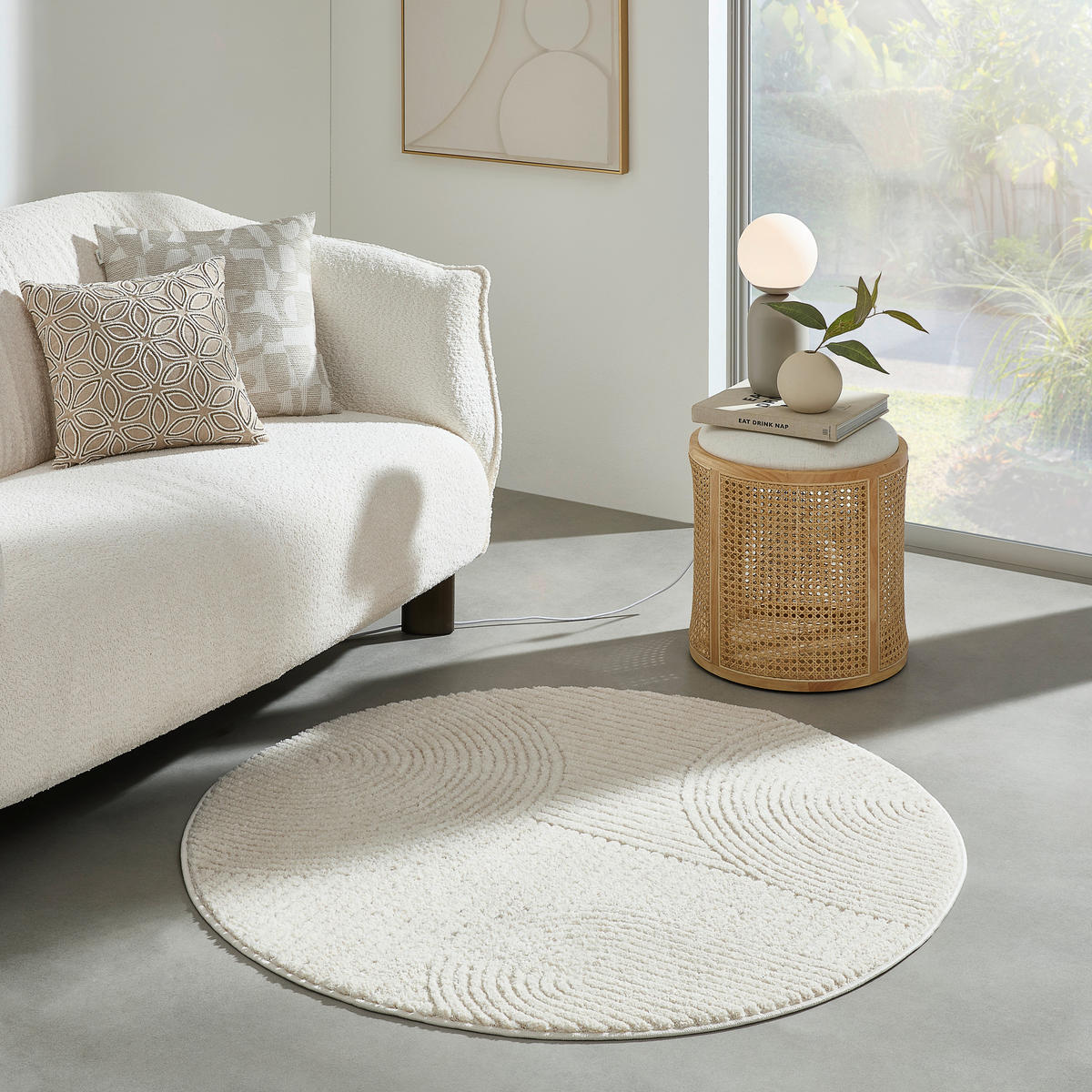 WEBTEPPICH 160 cm Granada Taupe  - Taupe, Design, Textil (160cm) - Novel