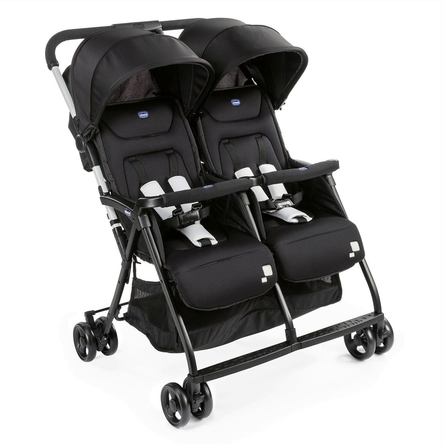 ZWILLINGSWAGEN OHLALÀ TWIN  - Schwarz, Basics, Metall (78/101/88cm) - Chicco