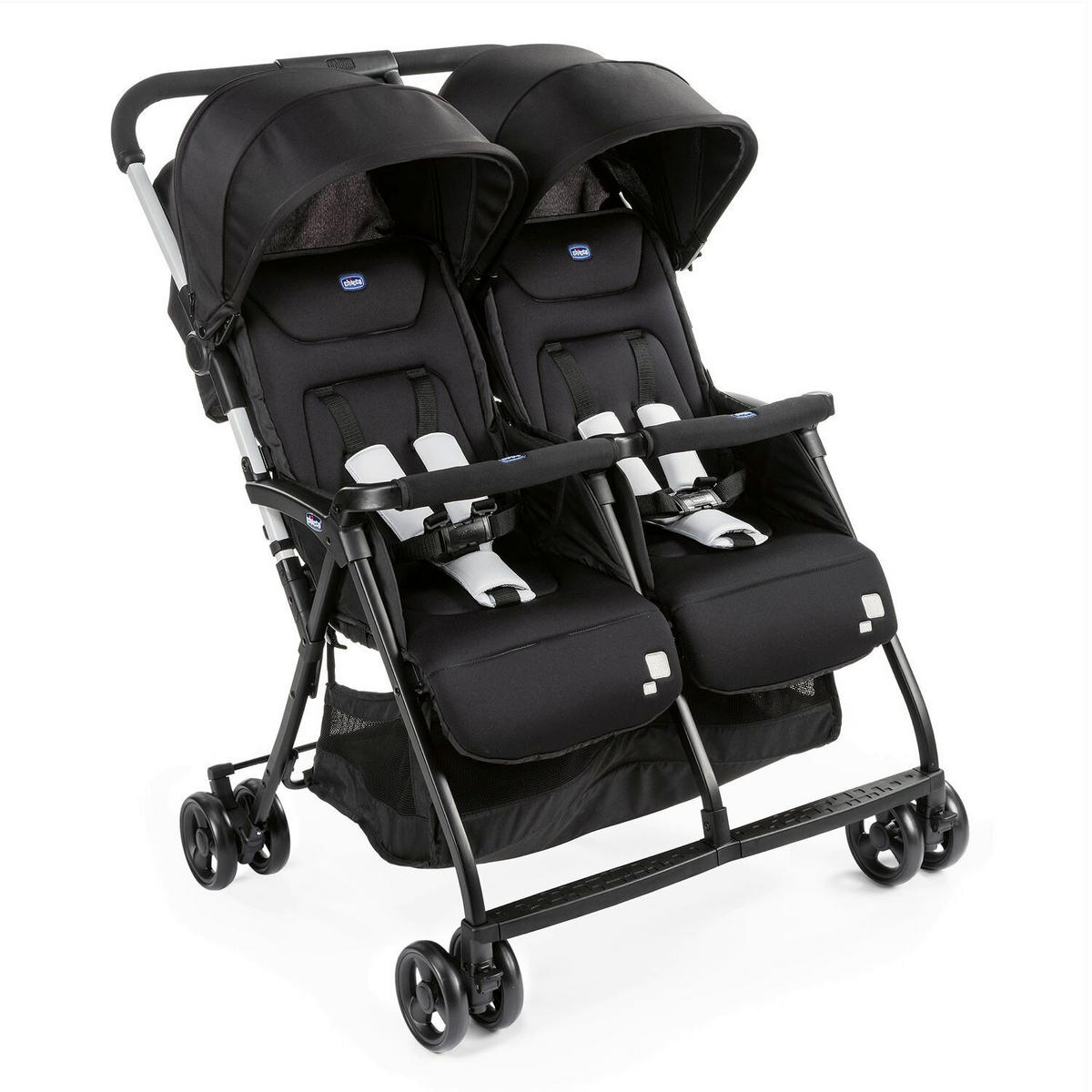 ZWILLINGSWAGEN OHLALÀ TWIN  - Schwarz, Basics, Metall (78/101/88cm) - Chicco