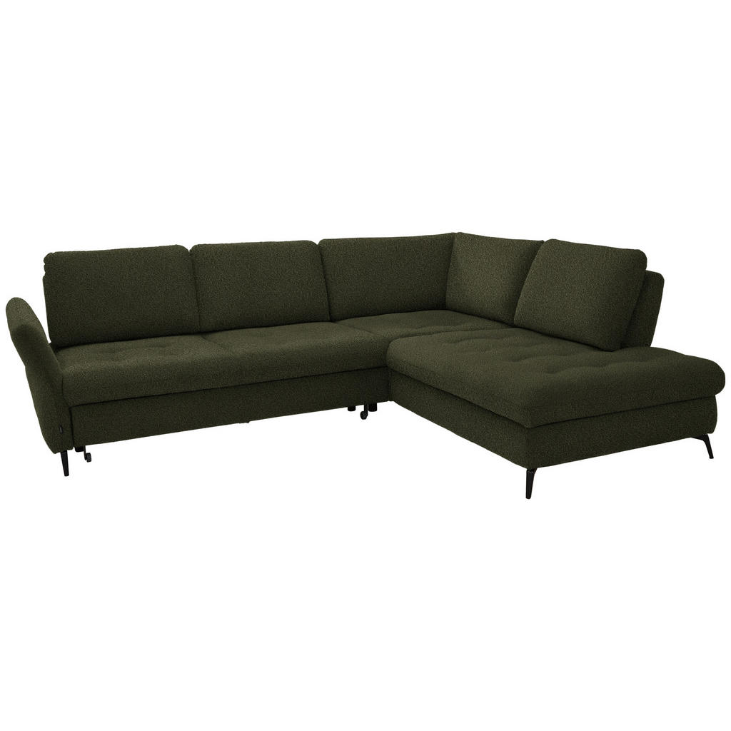 Thumbnail - Valnatura Ecksofa, Olivgrün, Textil, 3-Sitzer, Ottomane rechts, L-Form, 288x233 cm, Bettkasten erhältlich, Stoffauswahl,...