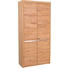 AKTENSCHRANK Wildeiche teilmassiv Edelstahlfarben, Eichefarben - Edelstahlfarben/Eichefarben, KONVENTIONELL, Holz/Holzwerkstoff (95/201/41cm) - LINEA NATURA