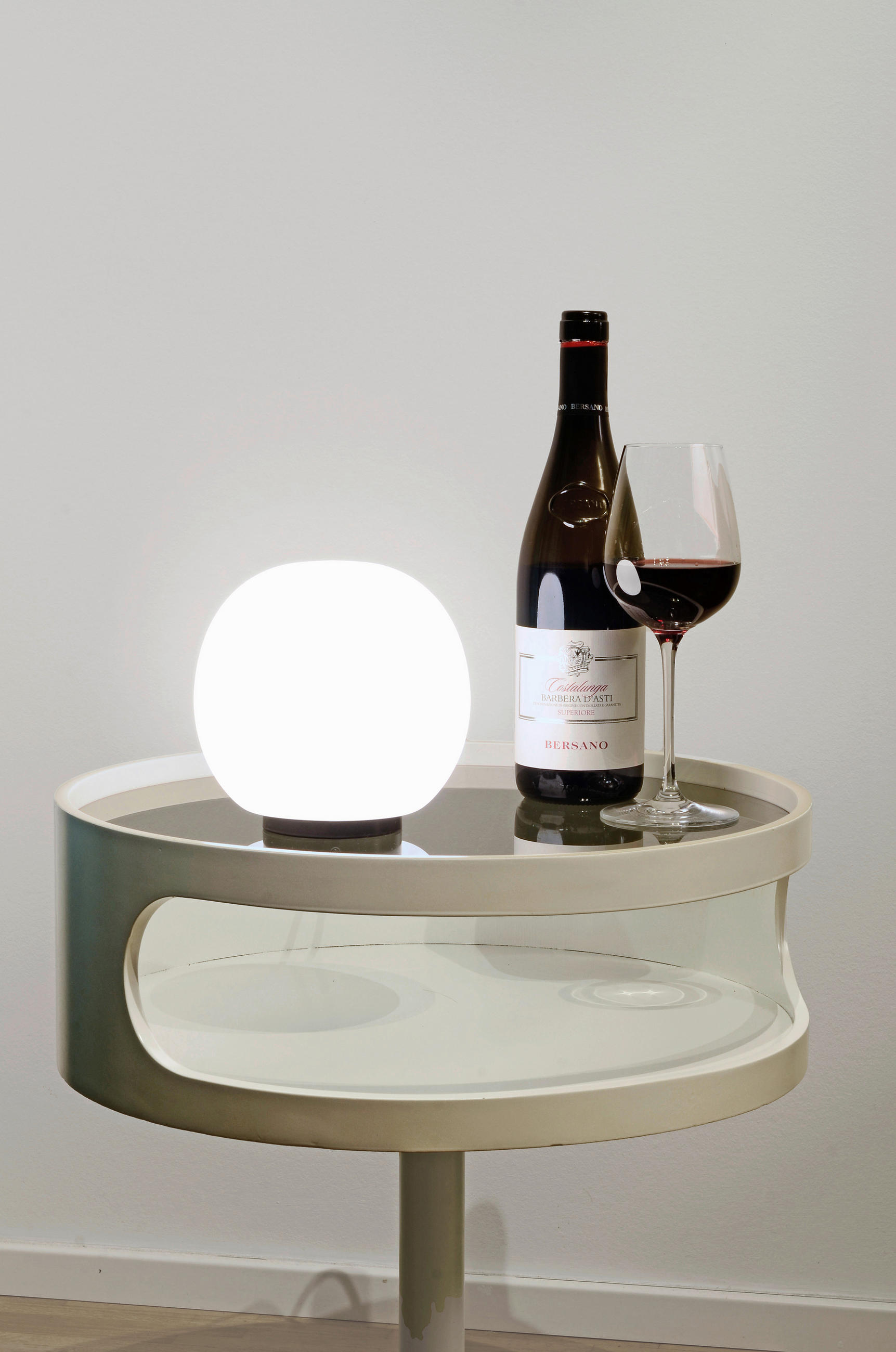 TISCHLEUCHTE ACAI 16/17 cm   - Weiß, KONVENTIONELL, Glas (16/17cm)