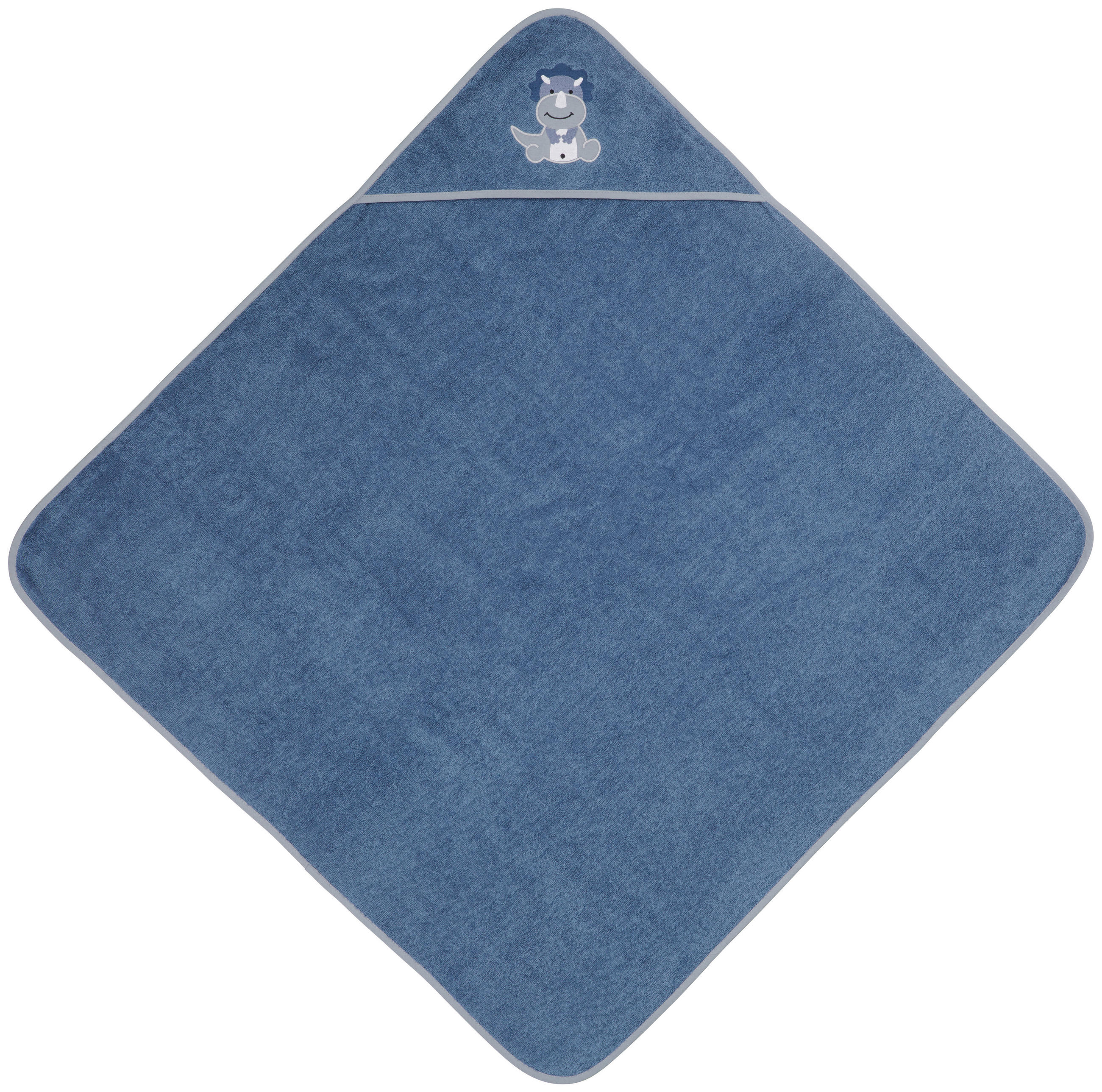 KAPUZENBADETUCH 100/100 cm    - Dunkelblau, Trend, Textil (100/100cm) - Patinio