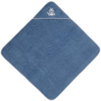 KAPUZENBADETUCH 100/100 cm    - Dunkelblau, Trend, Textil (100/100cm) - Patinio