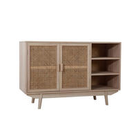 ŠIROKÁ KOMODA, paulovnie, ratan, přírodní barvy, 100/65/36 cm - přírodní barvy, Design, dřevo/kompozitní dřevo (100/65/36cm) - Livetastic