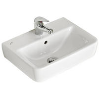 WASCHBECKEN 45/12/34 cm  - Weiß, KONVENTIONELL, Keramik (45/12/34cm) - Xora