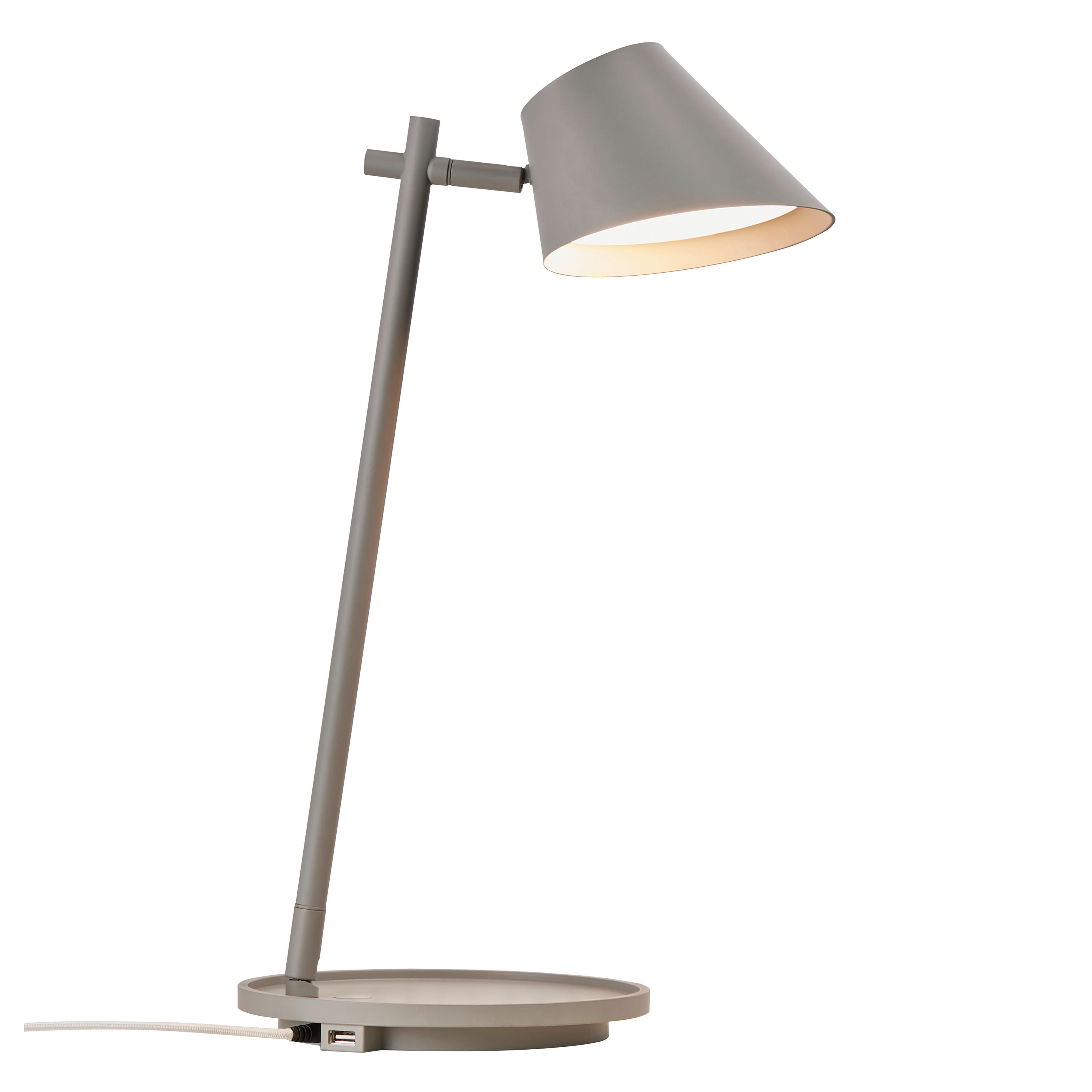LED-SCHREIBTISCHLEUCHTE STAY  - Grau, Design, Metall (14,5/47cm) - Nordlux