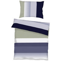 BETTWÄSCHE Progress Makosatin 140/200 cm  - Blau, Design, Textil (140/200cm) - Kaeppel