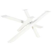TISCHGESTELL Creme  - Creme, Design, Metall (160/70/72cm) - Landscape