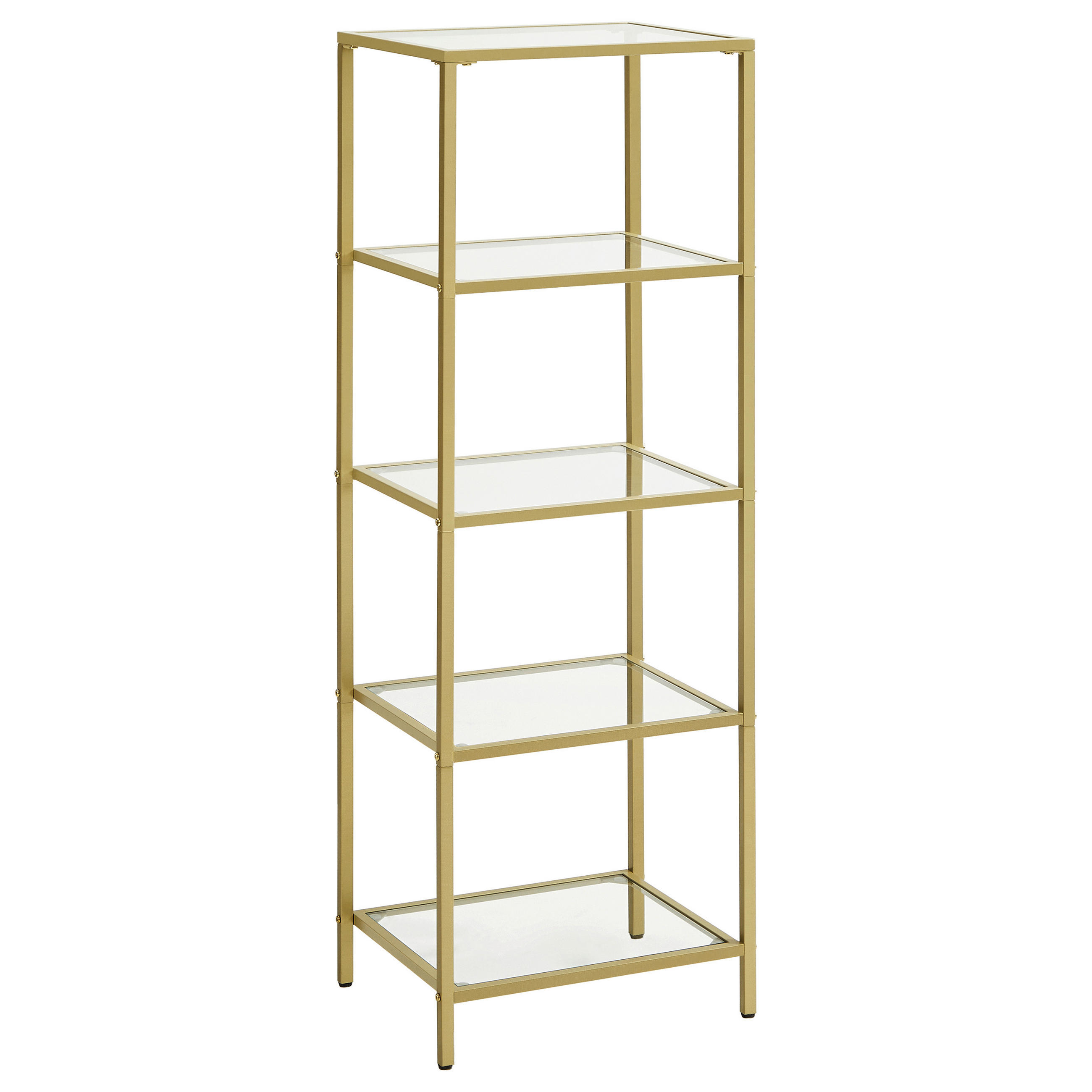 REGAL Goldfarben  40/124,5/30 cm  - Goldfarben, Trend, Glas/Metall (40/124,5/30cm) - Boxxx