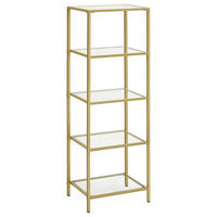REGAL Goldfarben  40/124,5/30 cm  - Goldfarben, Trend, Glas/Metall (40/124,5/30cm) - Boxxx