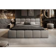 POLSTERBETT 140/200 cm,  in Hellbraun,  - Hellbraun/Schwarz, Design, Kunststoff/Textil (140/200cm) - Esposa
