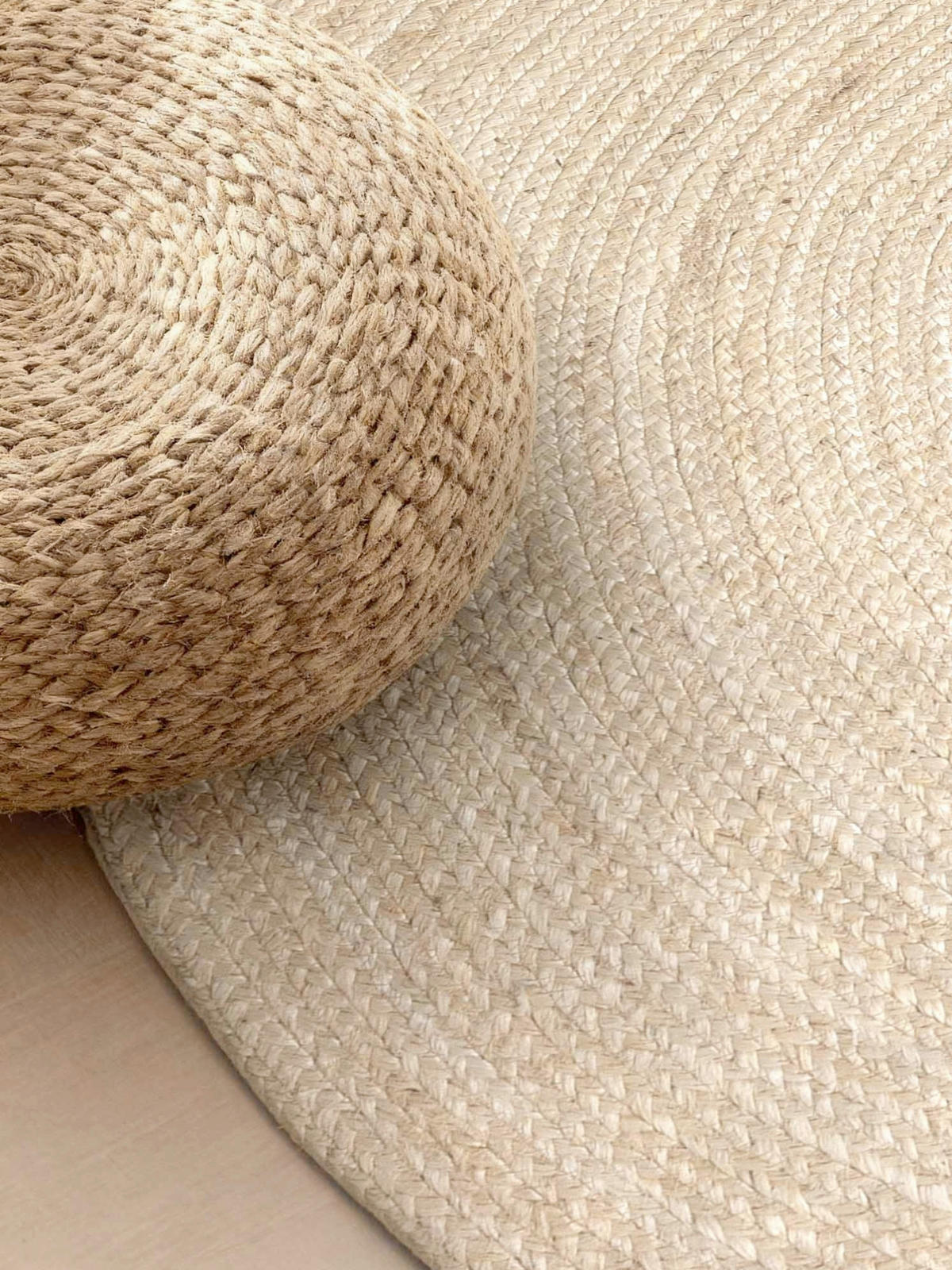 JUTETEPPICH 160/230 cm Jute Braided Champagner oval  - Champagner, Basics, Textil (160/230cm) - Hanse Home