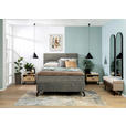 BOXSPRINGBETT 140/200 cm  in Grau  - Schwarz/Grau, Design, Textil/Metall (140/200cm) - Esposa