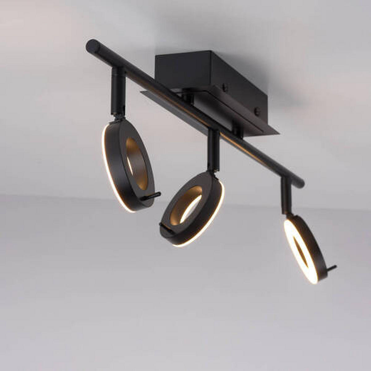 LED-BADEZIMMER-DECKENLEUCHTE - Anthrazit, Design, Kunststoff/Metall (67/18/19cm) - Paul Neuhaus