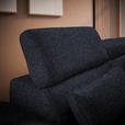 ECKSOFA in Velours Anthrazit  - Anthrazit/Schwarz, Design, Textil/Metall (299/264cm) - Novel