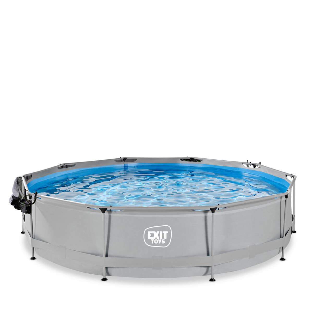 POOL SET 380/250 cm  - ljusblå/grå, Klassisk, plast (380/250cm) - EXIT Toys