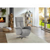 RELAXSESSEL Flachgewebe    - Chromfarben/Silberfarben, KONVENTIONELL, Textil/Metall (75/112/82cm) - Sit & More