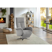 RELAXSESSEL Flachgewebe    - Chromfarben/Silberfarben, KONVENTIONELL, Textil/Metall (75/112/82cm) - Sit & More